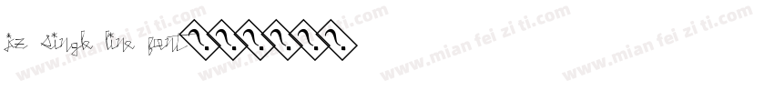 jcz single line font字体转换